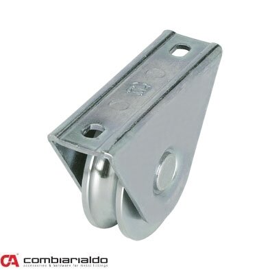 C410/100/20 - Kladka ø 100 mm s oporou Combi Arialdo, U20 profil, nosnost 230 kg